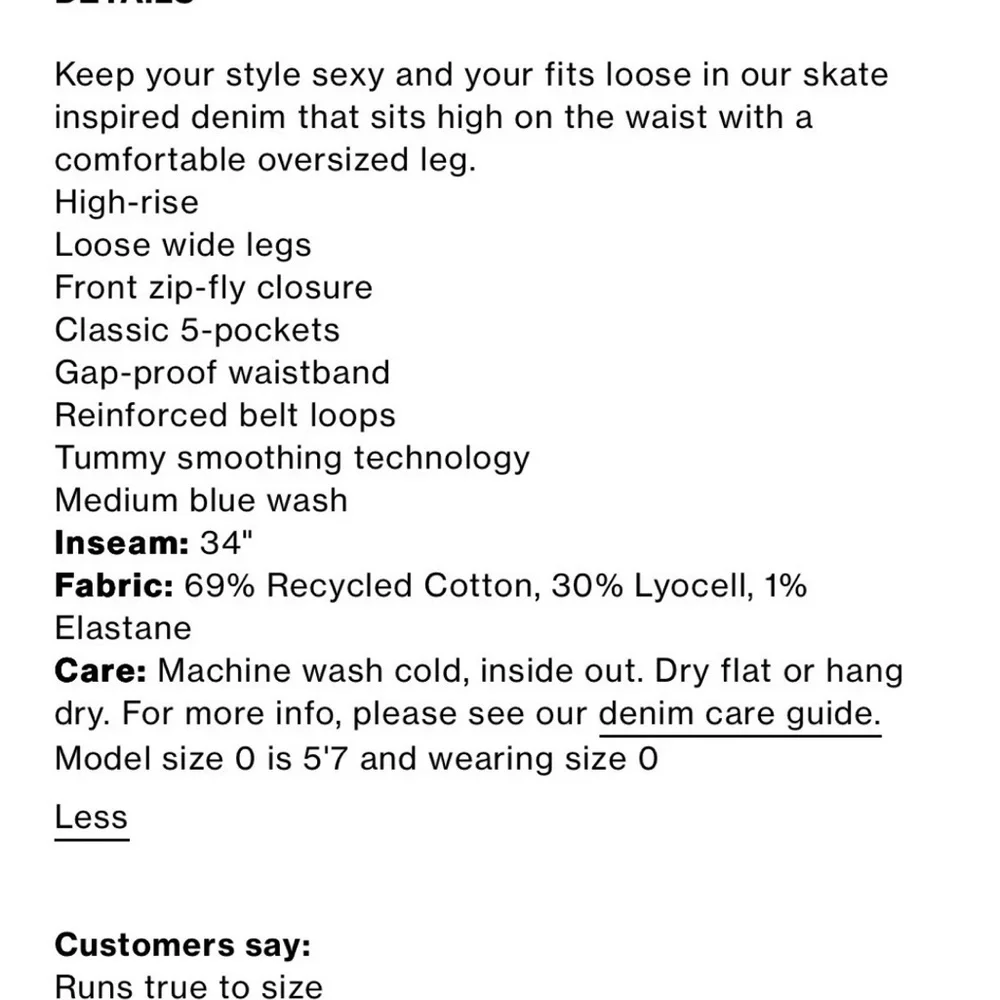 NWT Good American Women's 14
Good Skate High Rise Wide Leg
Jeans in BBBlue383 - Picture 15 of 15